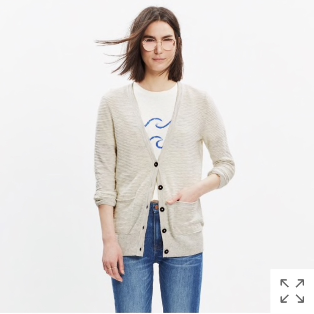 Madewell Cream Cardigan XS